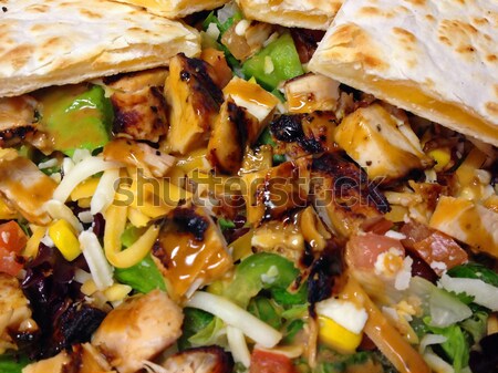 Fresh Southwestern Style Salad with Cheese Quesadilla Stock photo © Frankljr