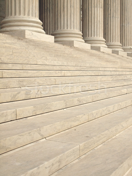 Photo stock: étapes · colonnes · entrée · États-Unis · tribunal · Washington · DC
