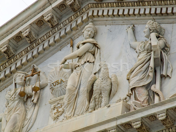 Detalhes Capitólio edifício Washington DC arquitetura branco Foto stock © Frankljr