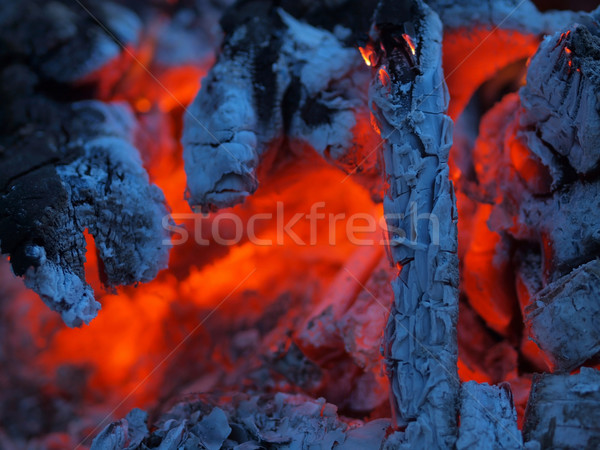 Vlammen textuur natuur rook hot Stockfoto © Frankljr