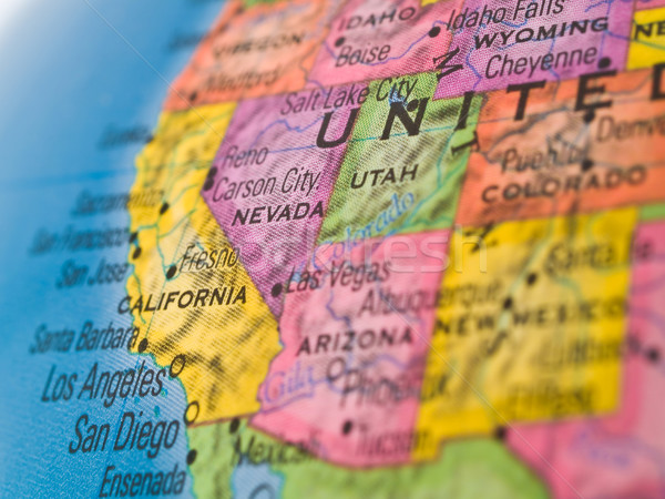 Westerse Verenigde Staten focus Californië Nevada globale Stockfoto © Frankljr