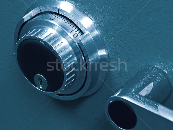 Closeup of a Safe Vault Combination Spinner Stock photo © Frankljr