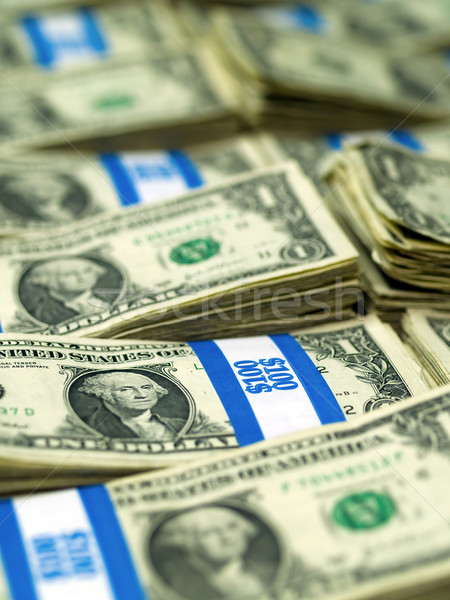 Bundles of U.S. One Dollar Bills Stock photo © Frankljr