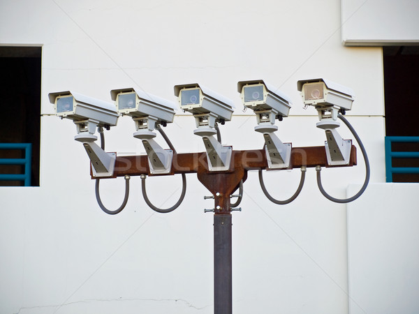 Group of Five Security Cameras Stock photo © Frankljr