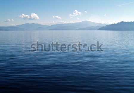 Hegy tó mély kék ég Idaho USA Stock fotó © Frankljr