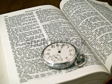 Stock photo: Bible Verse Day and Hour Unknown