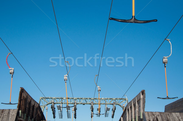 Ski ascenseur détail magnifique sport paysage [[stock_photo]] © franky242