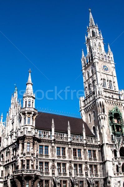 München stadhuis stad hal mechanisch klok Stockfoto © franky242
