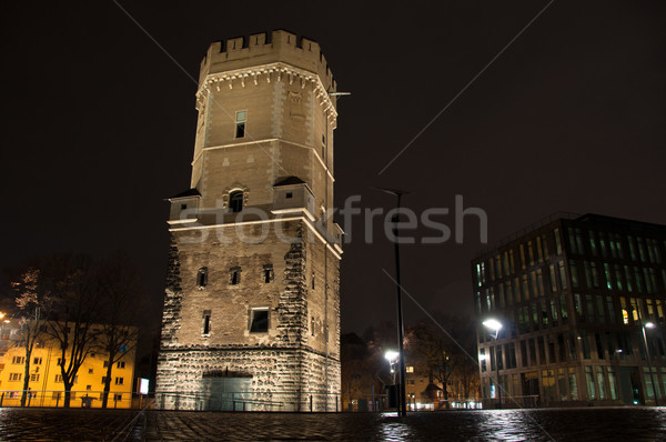 Anciens Allemagne nuit ciel bâtiment [[stock_photo]] © franky242