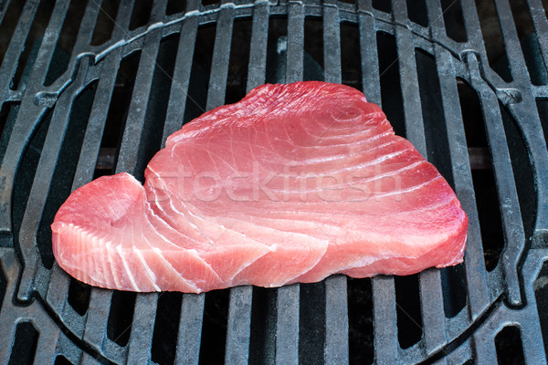 Stock foto: Thunfisch · Steak · bbq · groß · frischen