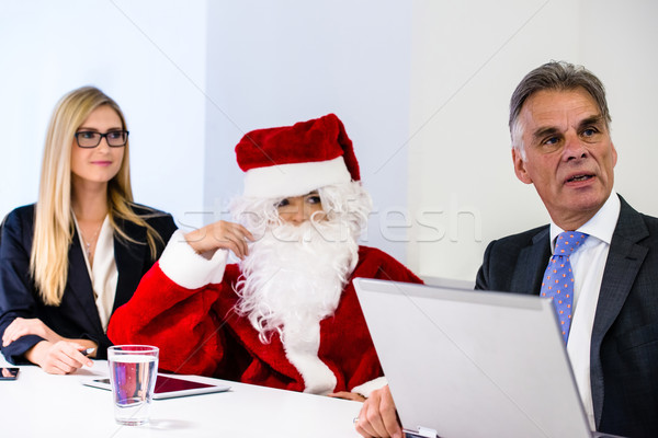Santa Claus in business meeting Stock photo © franky242