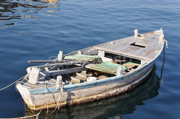 Vieux pêcheur bateau bois pas visible [[stock_photo]] © franky242