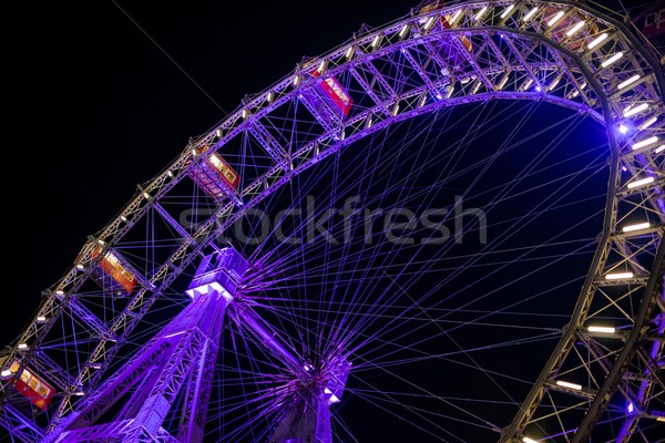 Grande roue nuit Autriche symbole Vienne Night City [[stock_photo]] © franky242