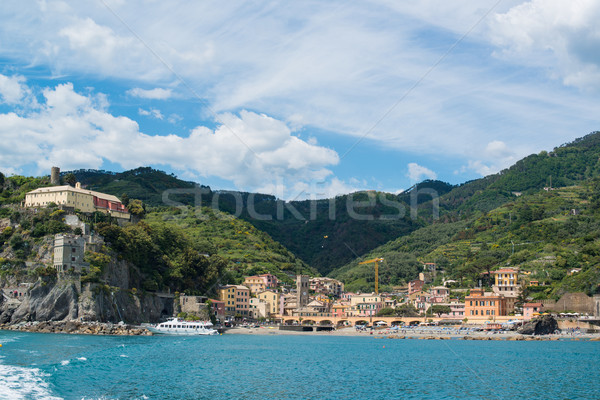 Italië merrie visser dorp haven rotsen Stockfoto © franky242