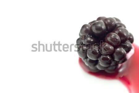 Blackberry in Natural Juice - Isolated Stock photo © frannyanne