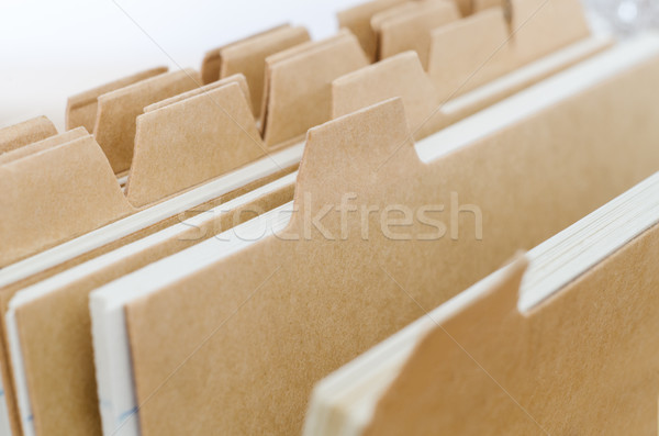 Index Cards with Blank Dividers Stock photo © frannyanne