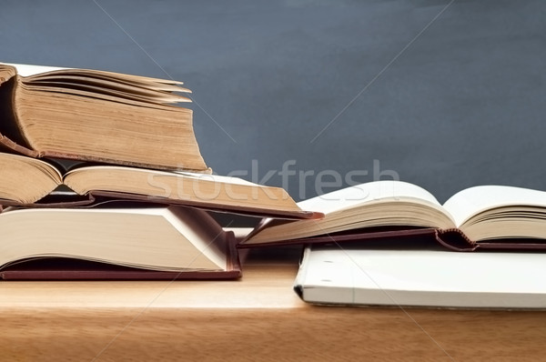 Study Books Opened on Table Stock photo © frannyanne