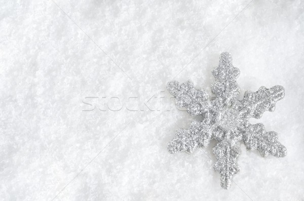 Christmas Snowflake on Snow Stock photo © frannyanne