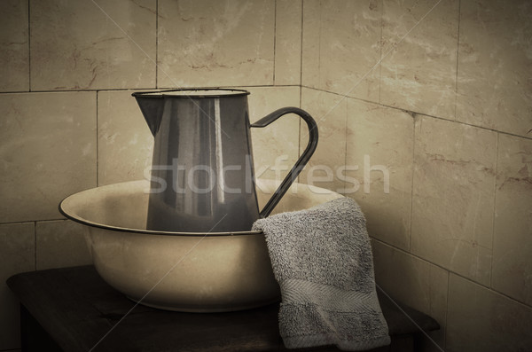 Wash Basin and Jug  - Retro Stock photo © frannyanne