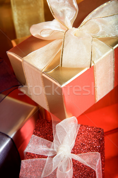 Wrapped Gifts with Ribbons Stock photo © frannyanne