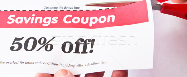 Savings Coupon Stock photo © frannyanne