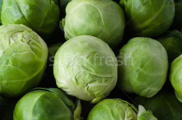 Brussel Sprouts Filling Frame Stock photo © frannyanne