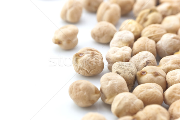 Chickpeas (Garbanzo Beans) Isolated Stock photo © frannyanne