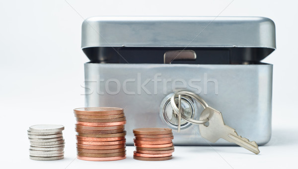 Money Box with Coins Stock photo © frannyanne