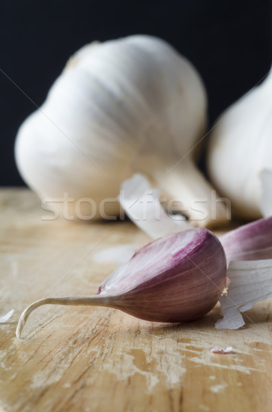 Foto d'archivio: Aglio · lampadina · chiodi · di · garofano · macro · due · tutto