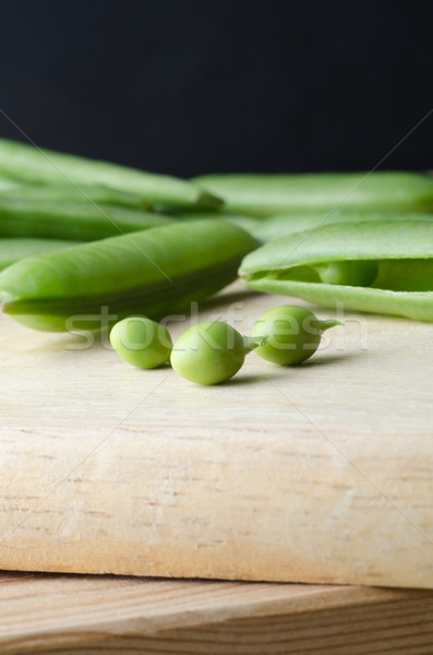 Fresh Green Peas Plucked from Pods Stock photo © frannyanne