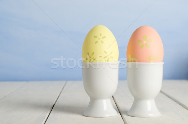 Painted Easter Eggs in Cups Stock photo © frannyanne