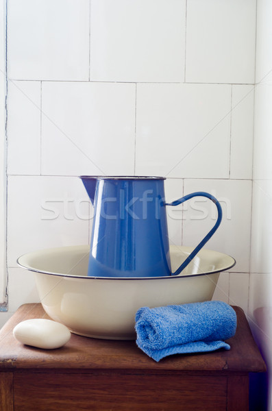 Retro Bathroom Washstand Stock photo © frannyanne