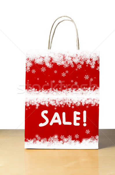 Snowy Winter Sale Bag Stock photo © frannyanne
