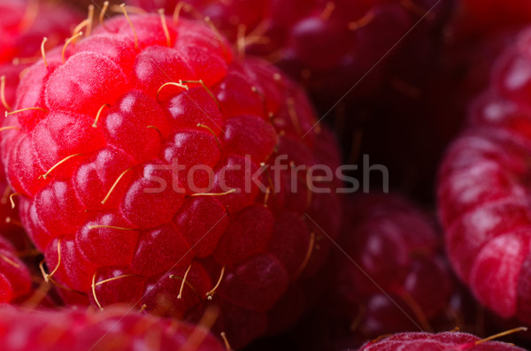 Raspberries Close Up (Macro) Stock photo © frannyanne
