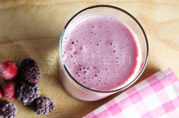 Summer Berry Soya Smoothie Stock photo © frannyanne