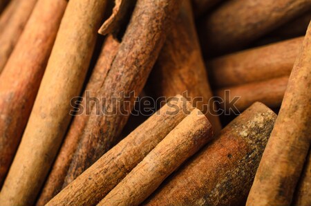 Cinnamon Sticks Filling Frame Stock photo © frannyanne
