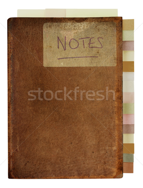Grungy Old Notebook with Tabs Stock photo © frannyanne