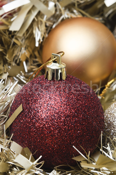 Christmas Rood snuisterij goud mat Stockfoto © frannyanne