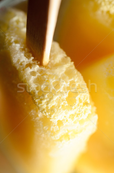 Yellow Ice Lolllies Macro with Wooden Sticks Stock photo © frannyanne