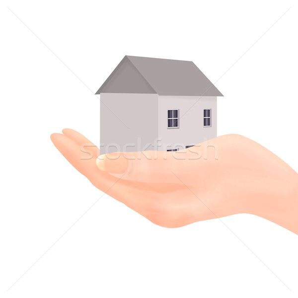 House in Hand Stock photo © frannyanne
