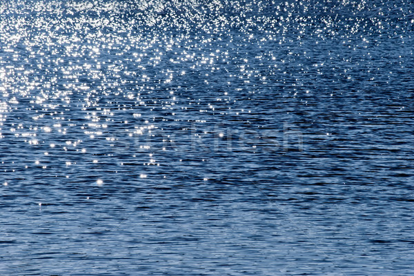 Gently Rippling Deep Blue Sea Water with Dappled Sunlight Stock photo © frannyanne