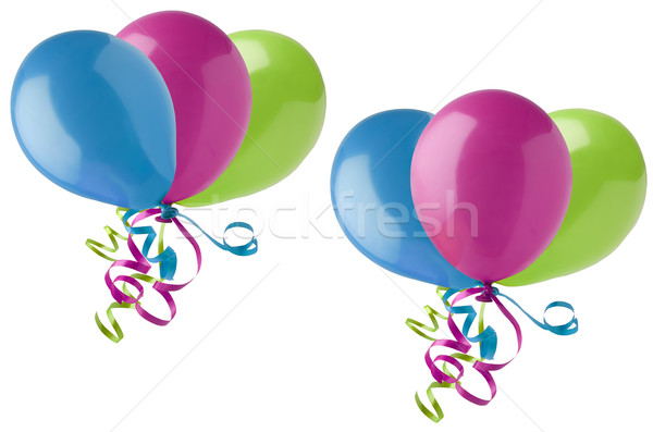 Grouped Party Balloons on White Stock photo © frannyanne