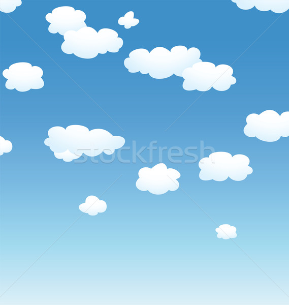 [[stock_photo]]: Vecteur · nuages · ciel · printemps · résumé · beauté