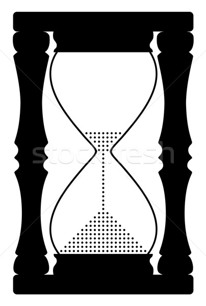 Vector resumen reloj de arena símbolo negocios diseno Foto stock © freesoulproduction