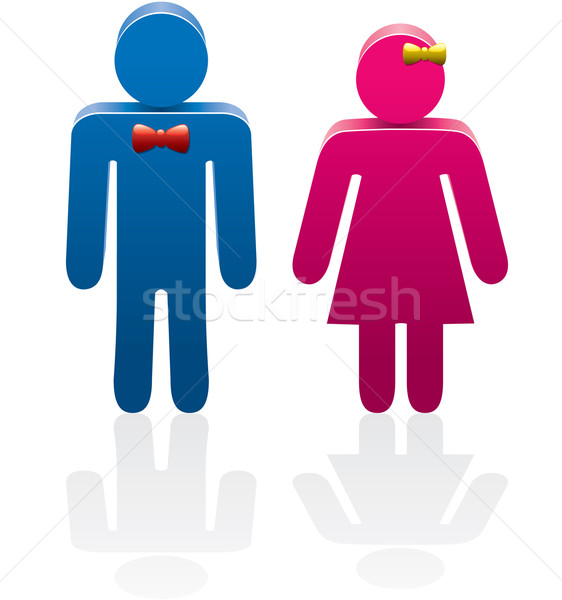 vector symbols of man and woman  Stock photo © freesoulproduction