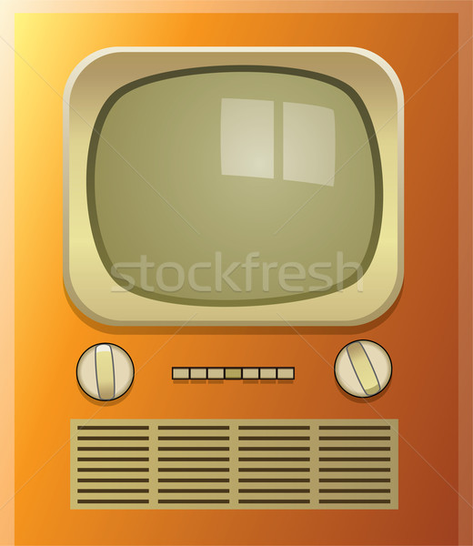 Stock photo: retro tv set