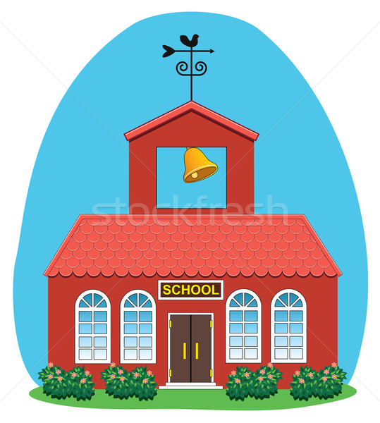vector country school house  Stock photo © freesoulproduction