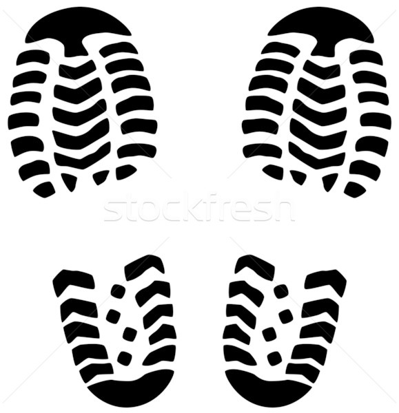 vector foot prints Stock photo © freesoulproduction