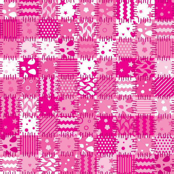 Vector roze lapwerk kunst bloem abstract Stockfoto © freesoulproduction