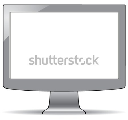 Vector computer lcd scherm grijs witte Stockfoto © freesoulproduction
